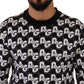 Elegant Monochrome Crewneck Sweater