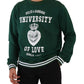 Elegant Green Cotton Pullover