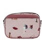 Jet Set Girls East West Powder Blush PVC Zip Chain Crossbody Bag