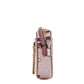 Jet Set Girls East West Powder Blush PVC Zip Chain Crossbody Bag