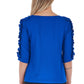 Blue Polyester Women Shirt