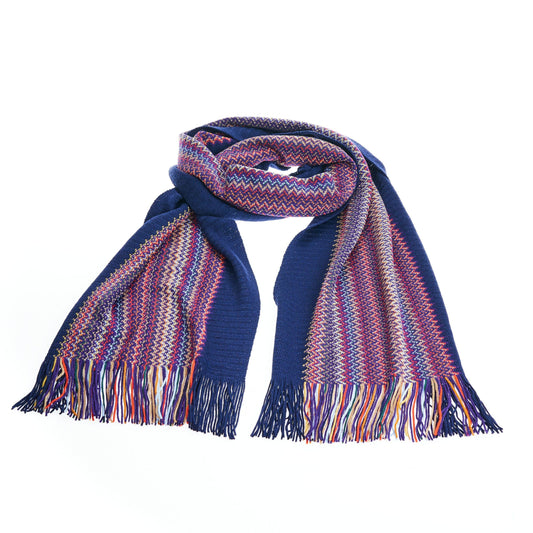 Multicolor Wool Men Scarf