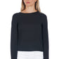 Black Polyester Women Blouse