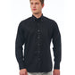 Black Cotton Men Shirt
