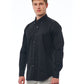 Black Cotton Men Shirt