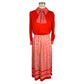 Red Polyester Women Dress