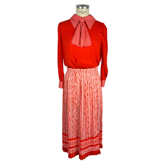 Red Polyester Women Dress