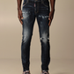 Blue Cotton Men Jean