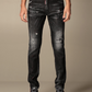 Black Cotton Men Jean