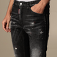 Black Cotton Men Jean