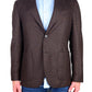 Elegant Brown Merino Wool Classic Jacket