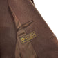 Elegant Brown Merino Wool Classic Jacket