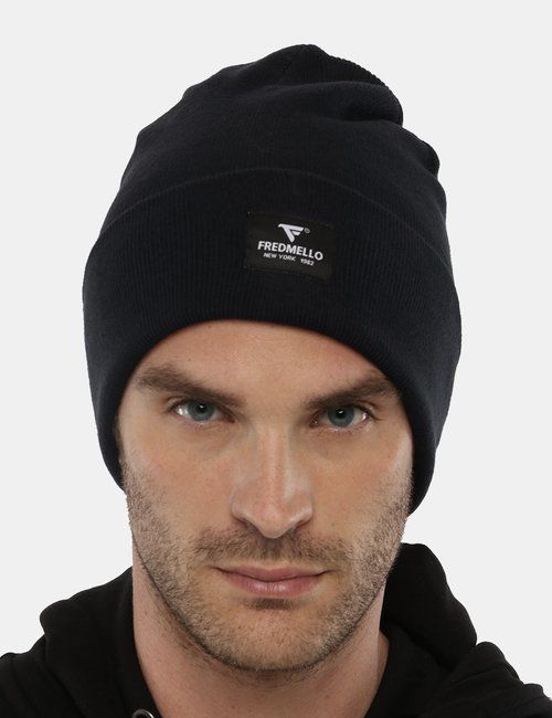 Blue Acrylic Men Hat