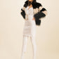 Chic White Pencil Skirt with Eco-Leather Sash