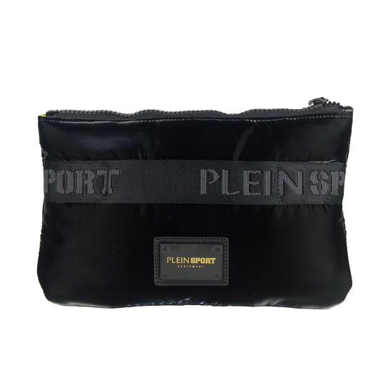 Black Polyester Men Clutch