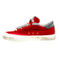 Red Calfskin Women Sneaker