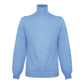 Ice Blue Cashmere Men Sweater