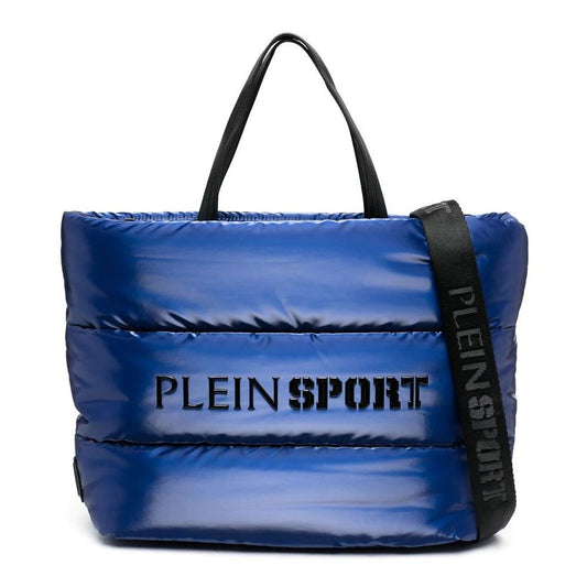 Blue Polyester Women Shoulder Bag