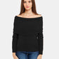 Black Acrylic Women Sweater