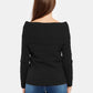 Black Acrylic Women Sweater