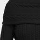 Black Acrylic Women Sweater