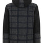 Elegant Wool Blend Hooded Coat in Blue
