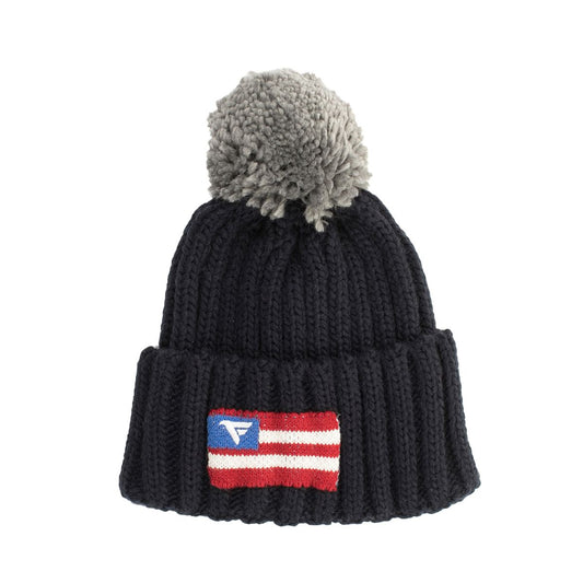 Blue Wool Men Hat