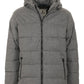 Gray Polyester Men Jacket