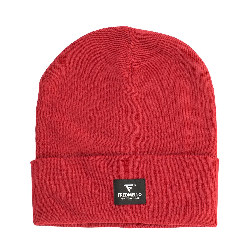 Red Acrylic Men Cap