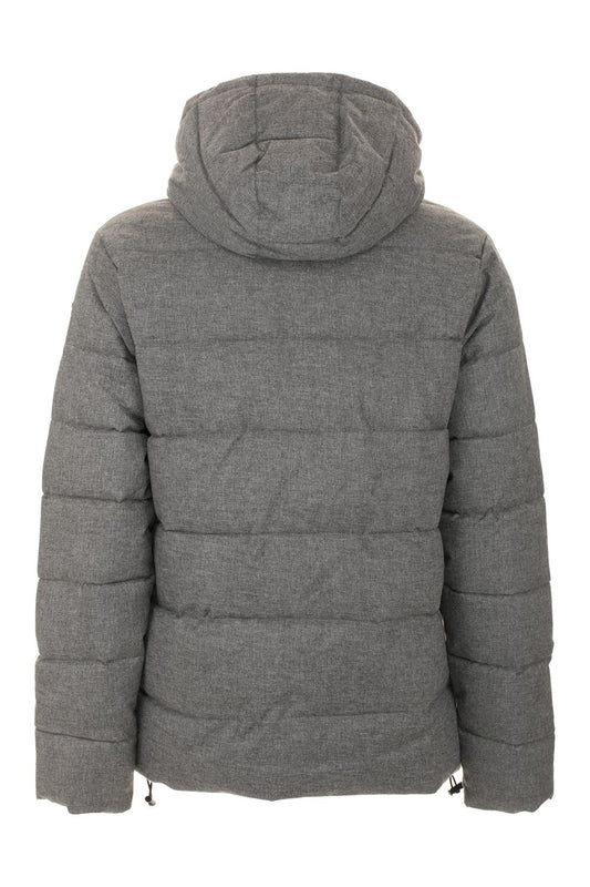 Gray Polyester Men Jacket