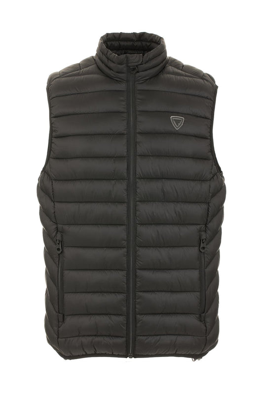 Black Polyamide Men's Quilted Jacket
