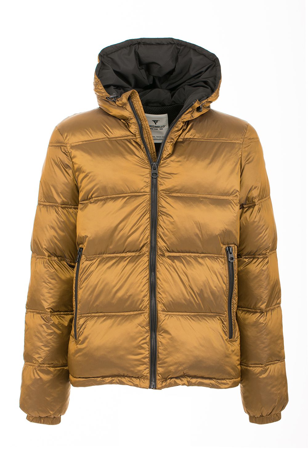 Yellow Polyamide Men Jacket
