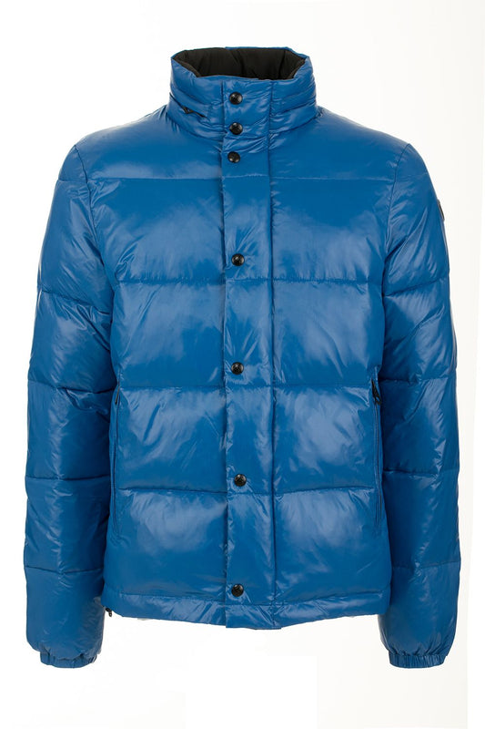 Blue Poliammidica Men Jacket