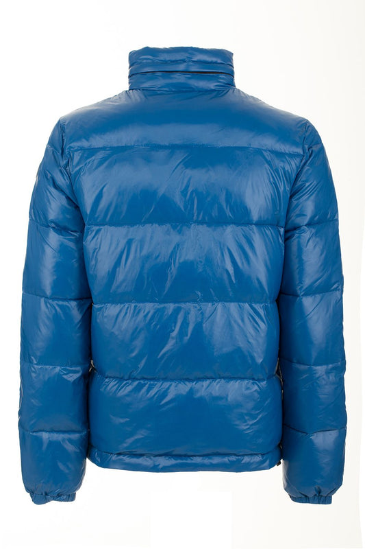 Blue Poliammidica Men Jacket