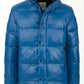 Blue Poliammidica Men Jacket