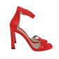 Red Satin Women Sandal