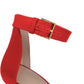 Red Satin Women Sandal
