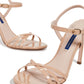 Elegant Beige Patent Starla Sandals