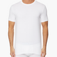 Sleek Twin Pack Logo Neck Tees in White