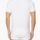 Sleek Twin Pack Logo Neck Tees in White