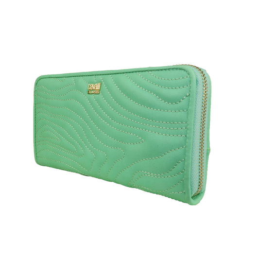 Elegant Mint Green Zipped Wallet