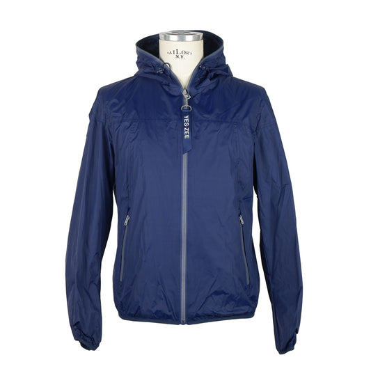 Blue Polyamide Men Jacket