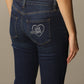 Blue Cotton Women Jeans