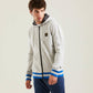 Gray Cotton Men's Hooded Sweater