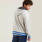 Gray Cotton Men's Hooded Sweater