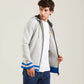 Gray Cotton Men's Hooded Sweater