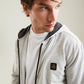 Gray Cotton Men's Hooded Sweater