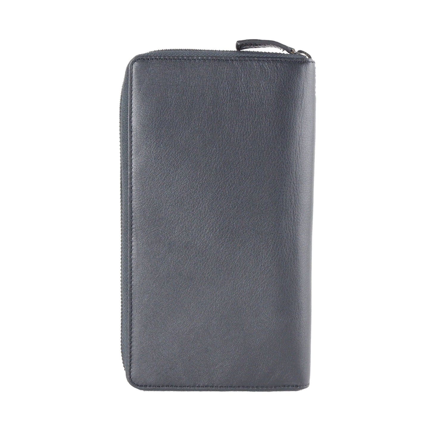 Blue Calfskin Men Wallet