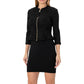 Black Polyester Women Jacket