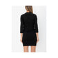 Black Polyester Women Jacket